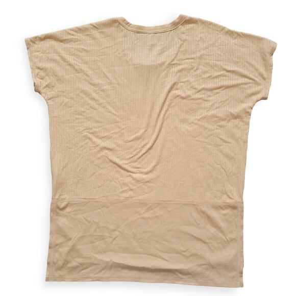 American Eagle Oversized Short Sleeve Rib Knit Golden Orange Tunic Top Women S - Picture 4 of 7